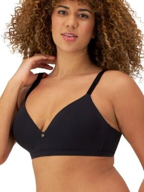 Maidenform Women's Everyday Luxe Wireless T-Shirt Bra DM2402 - Black